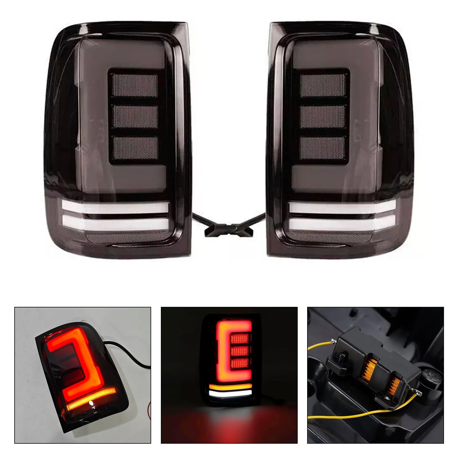 2012-2016 Feux Arrière LED Fumés pour Amarok V6