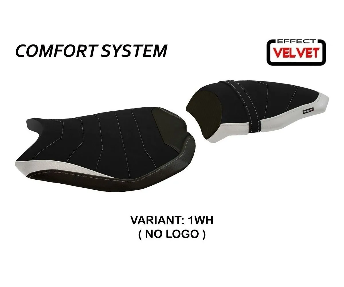 Rivestimento Sella Cervia Velvet Comfort System Bianco (wh) T.i. Per Ducati 1198 2007 > 2013-DCV-1WH-8-276066
