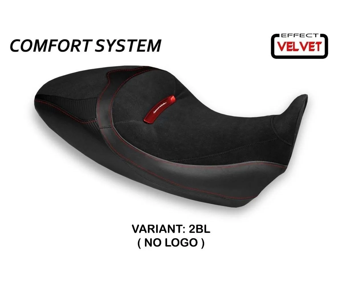 Rivestimento Sella Costanza 1 Velvet Comfort System Nero (bl) T.i. Per Ducati Diavel 1260 S 2019 > 2022-DD126SC1-2BL-4-276129