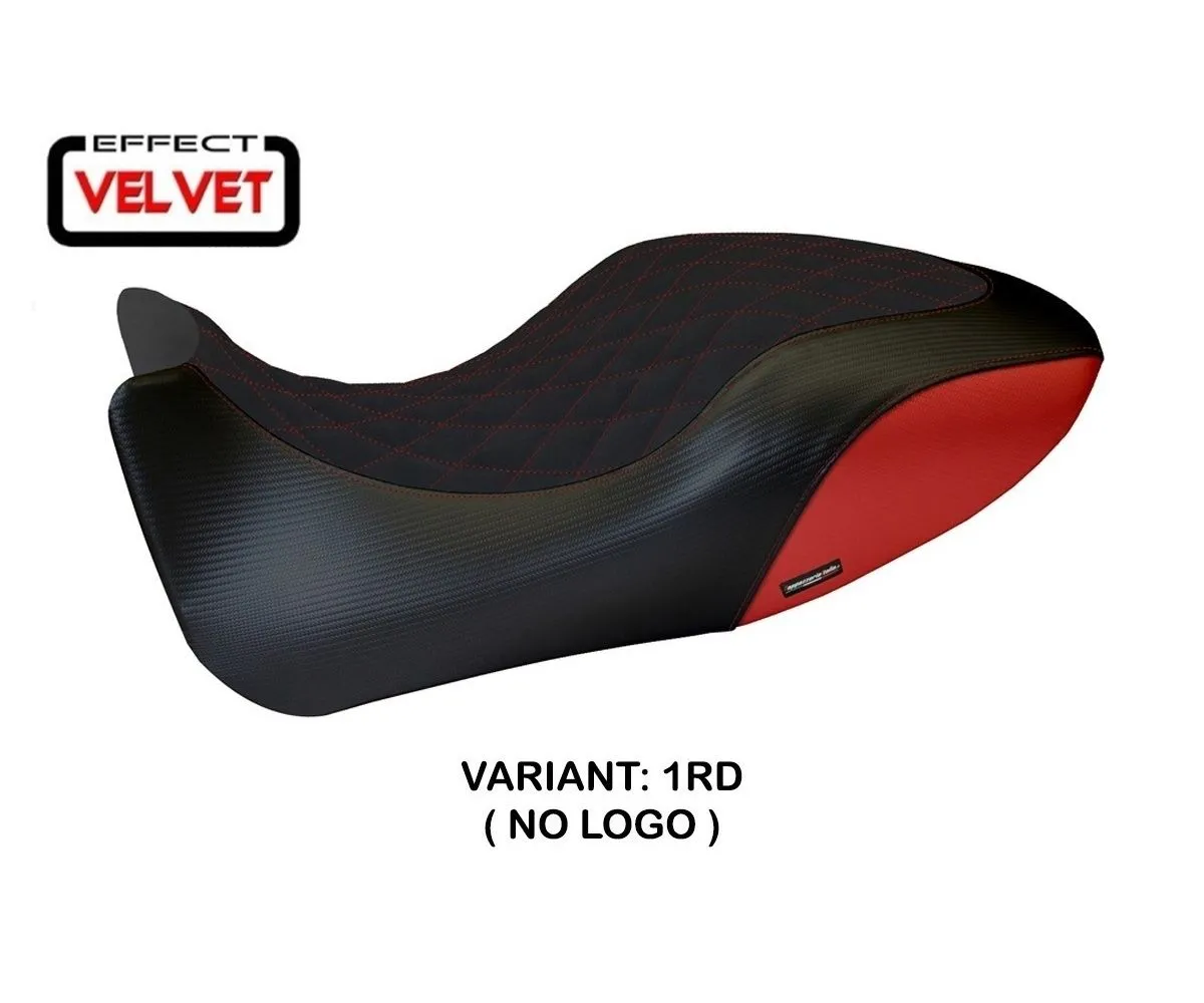 Rivestimento Sella Viano 1 Velvet Rosso (rd) T.i. Per Ducati Diavel 2011 > 2013-DDAVV-1RD-6-276085