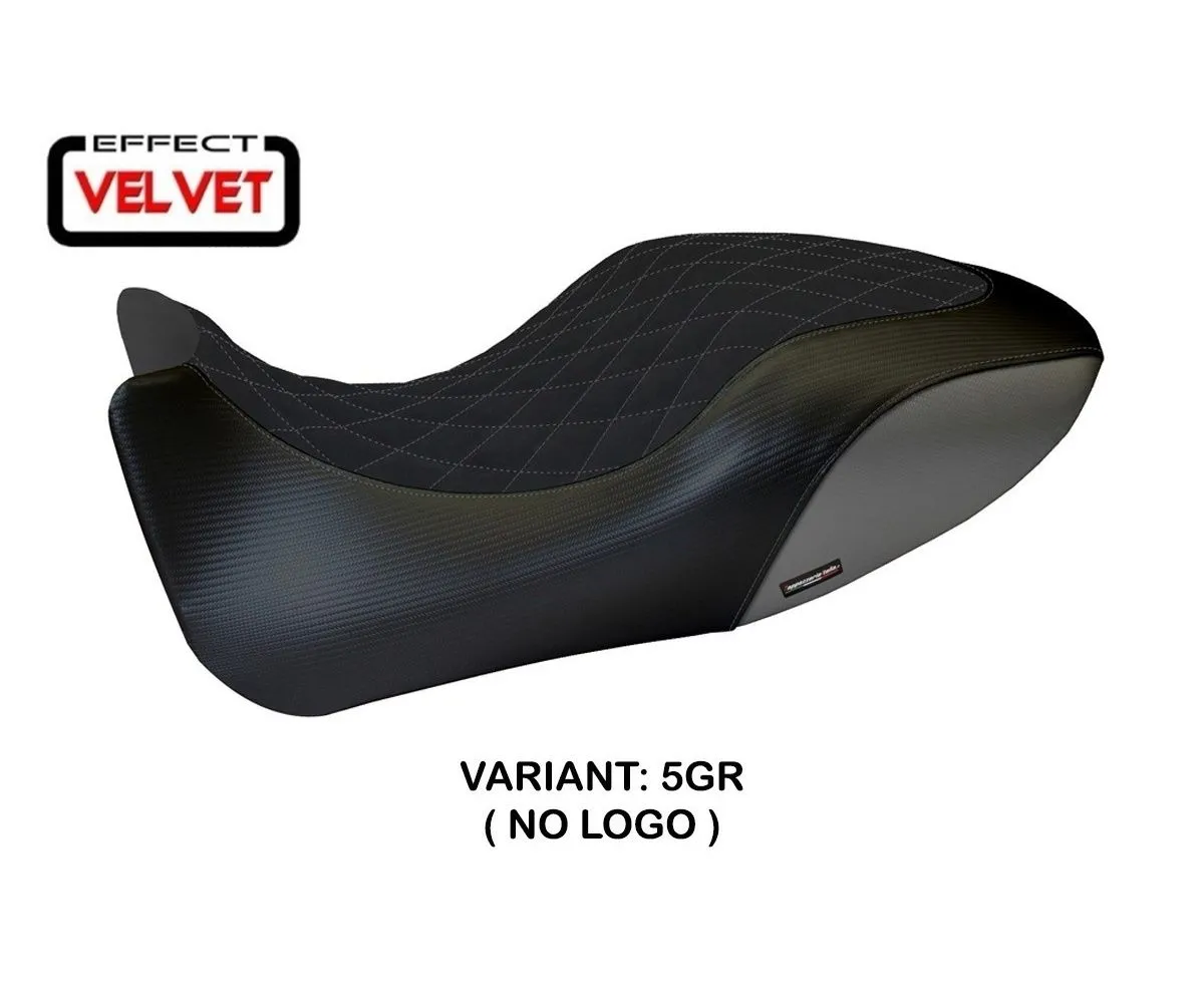 Rivestimento Sella Viano 1 Velvet Grigio (gr) T.i. Per Ducati Diavel 2011 > 2013-DDAVV-5GR-6-276089
