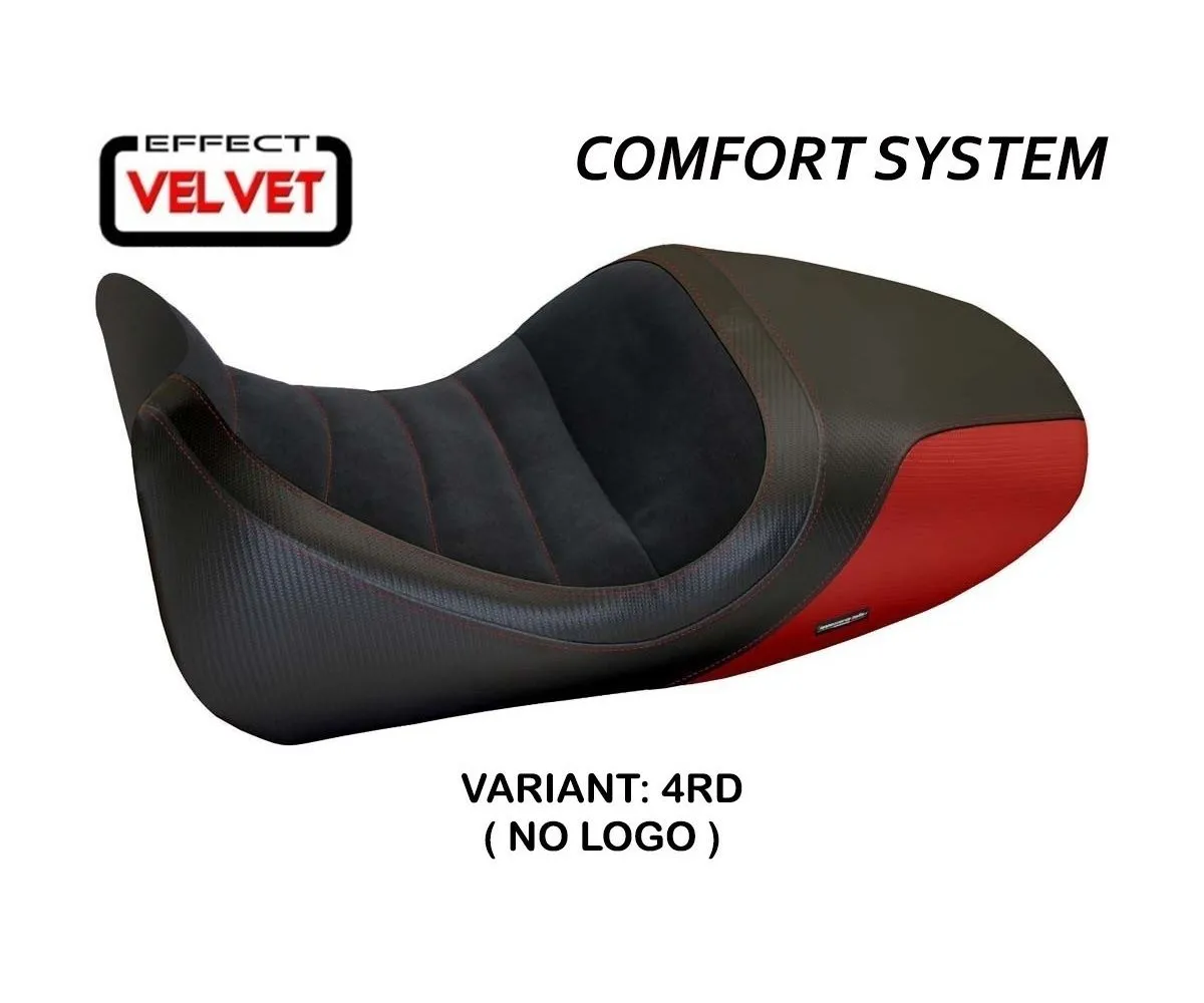 Rivestimento Sella Imola 1 Velvet Comfort System Rosso (rd) T.i. Per Ducati Diavel 2014 > 2018-DDI1VC-4RD-6-276101