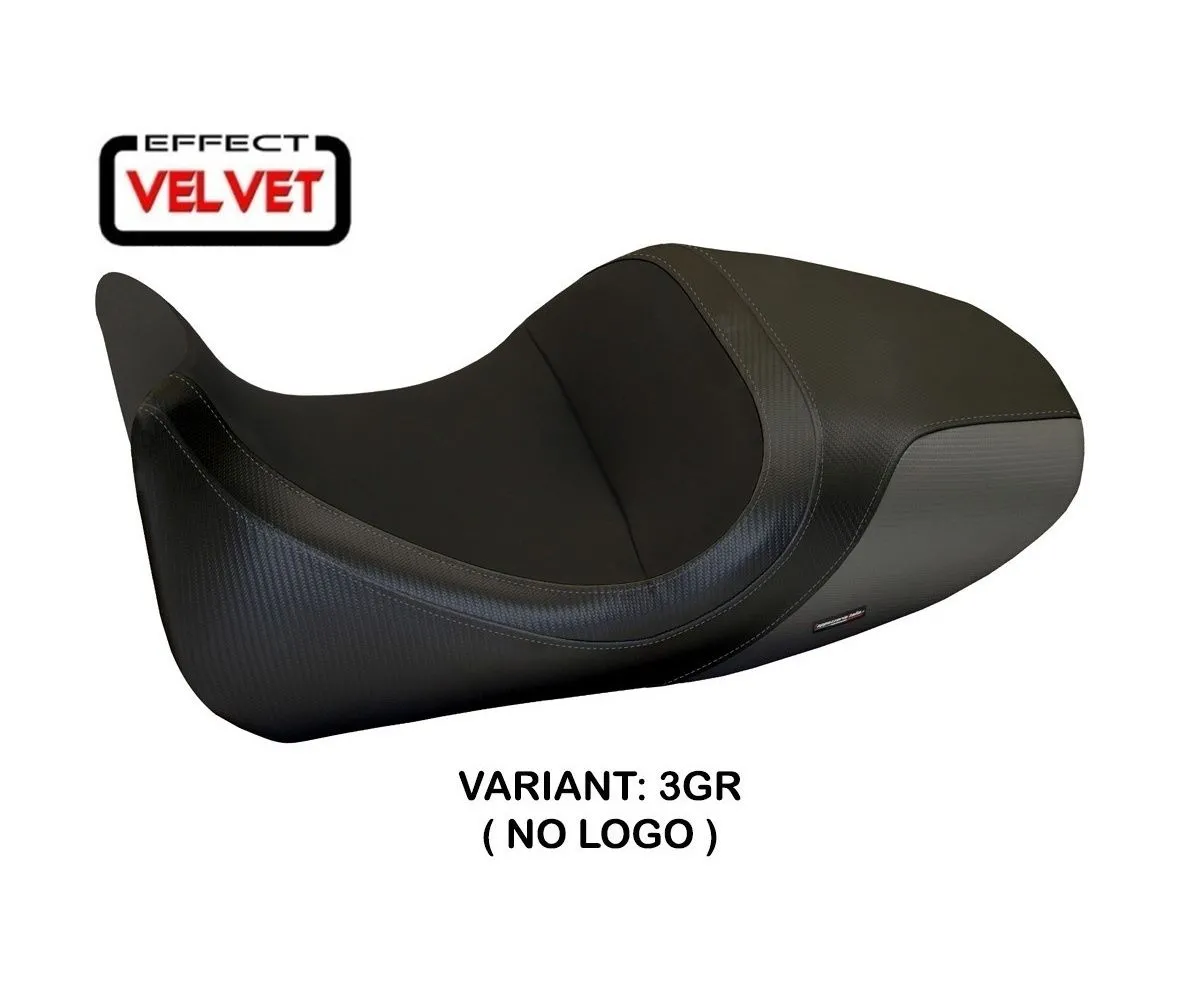 Rivestimento Sella Imola 1 Velvet Grigio (gr) T.i. Per Ducati Diavel 2014 > 2018-DDI1-3GR-6-276091