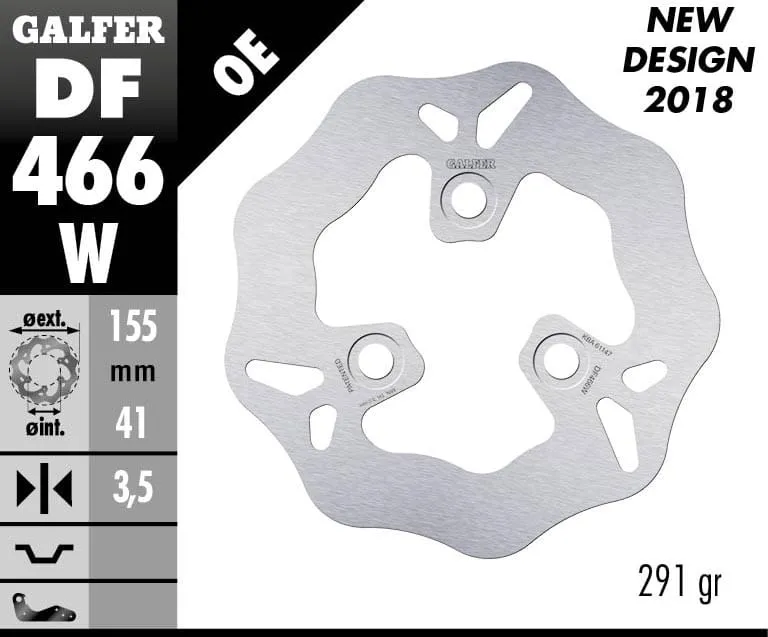 Galfer Disco Freno Anteriore Wave Fixed 155x3,5mm Aprilia Amico 50 Gl,gle,lx,sport Life,lx 1992-DF466W-265588
