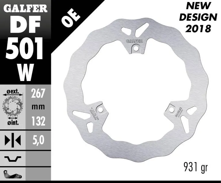 Galfer Disco Freno Posteriore Wave Fixed 267x5mm Mbk Skyliner 2004-DF501W-272420
