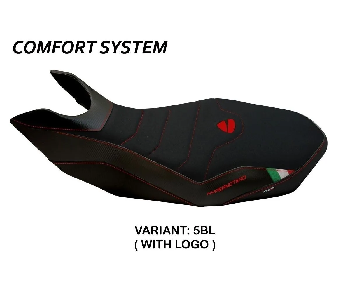 Rivestimento Sella Medea 2 Comfort System Nero (bl) T.i. Per Ducati Hypermotard 1100/evo 2007 > 2012-DH711M2-5BL-7-276160