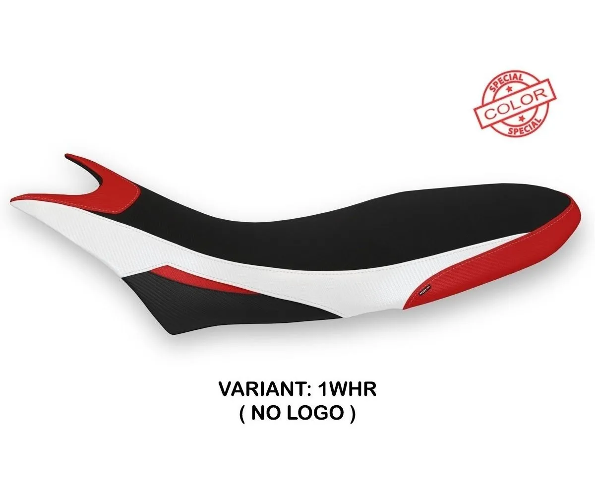 Rivestimento Sella Cuba Special Color Bianco - Rosso (whr) T.i. Per Ducati Hypermotard 950 2019 > 2024-DH95CS-1WHR-4-276223