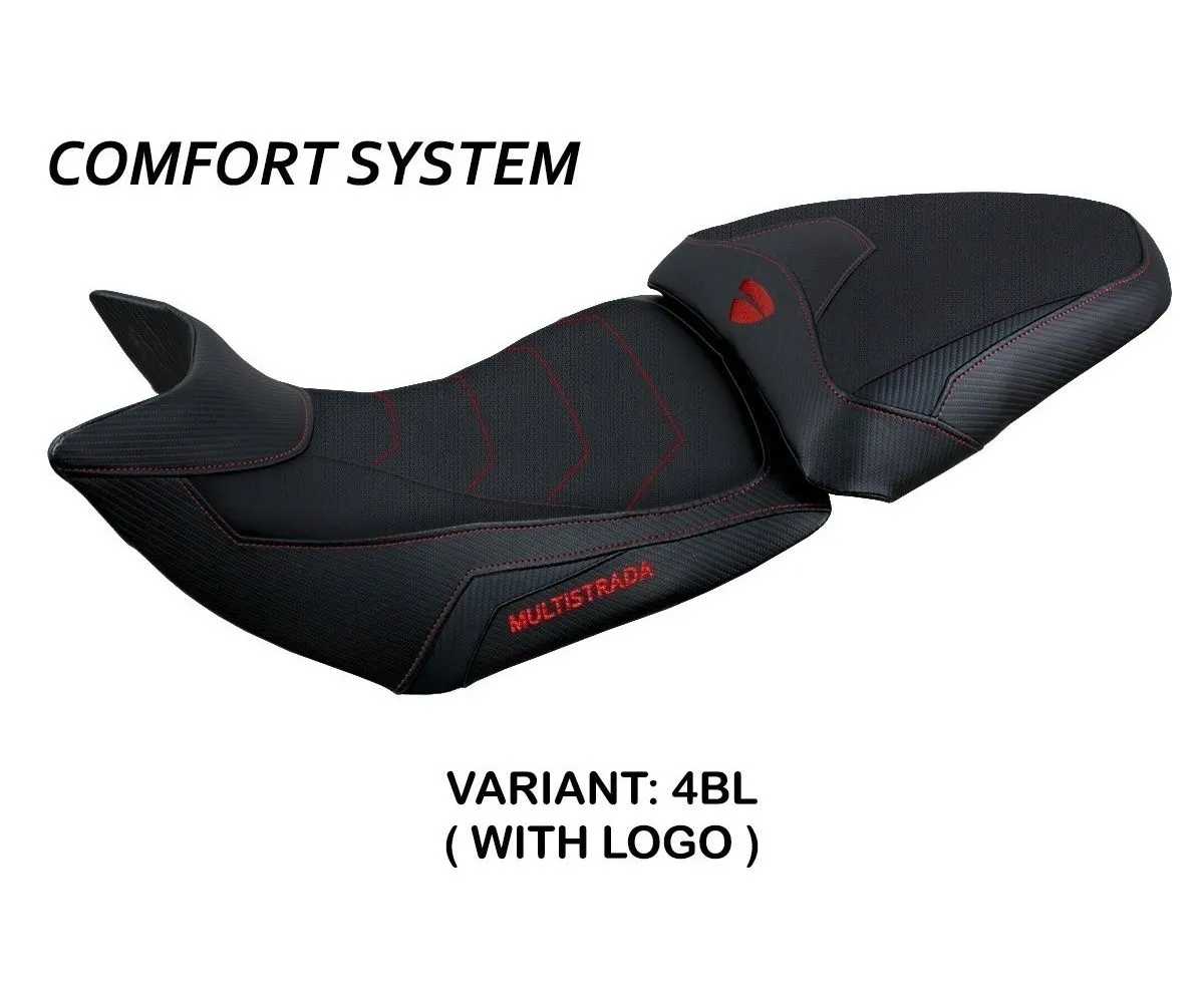 Rivestimento Sella Jazan Comfort System Nero (bl) T.i. Per Ducati Multistrada 1260 2015 > 2020-DM1215JC-4BL-1-276675
