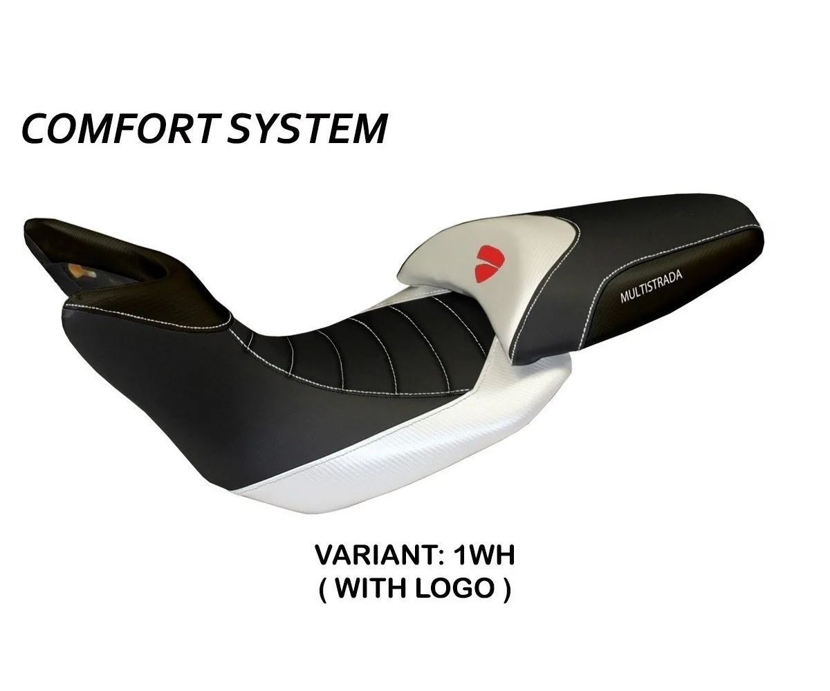 Rivestimento Sella Noto Comfort System Bianco (wh) T.i. Per Ducati Multistrada 1260 2015 > 2020-DMLN3C57-1WH-5-276630