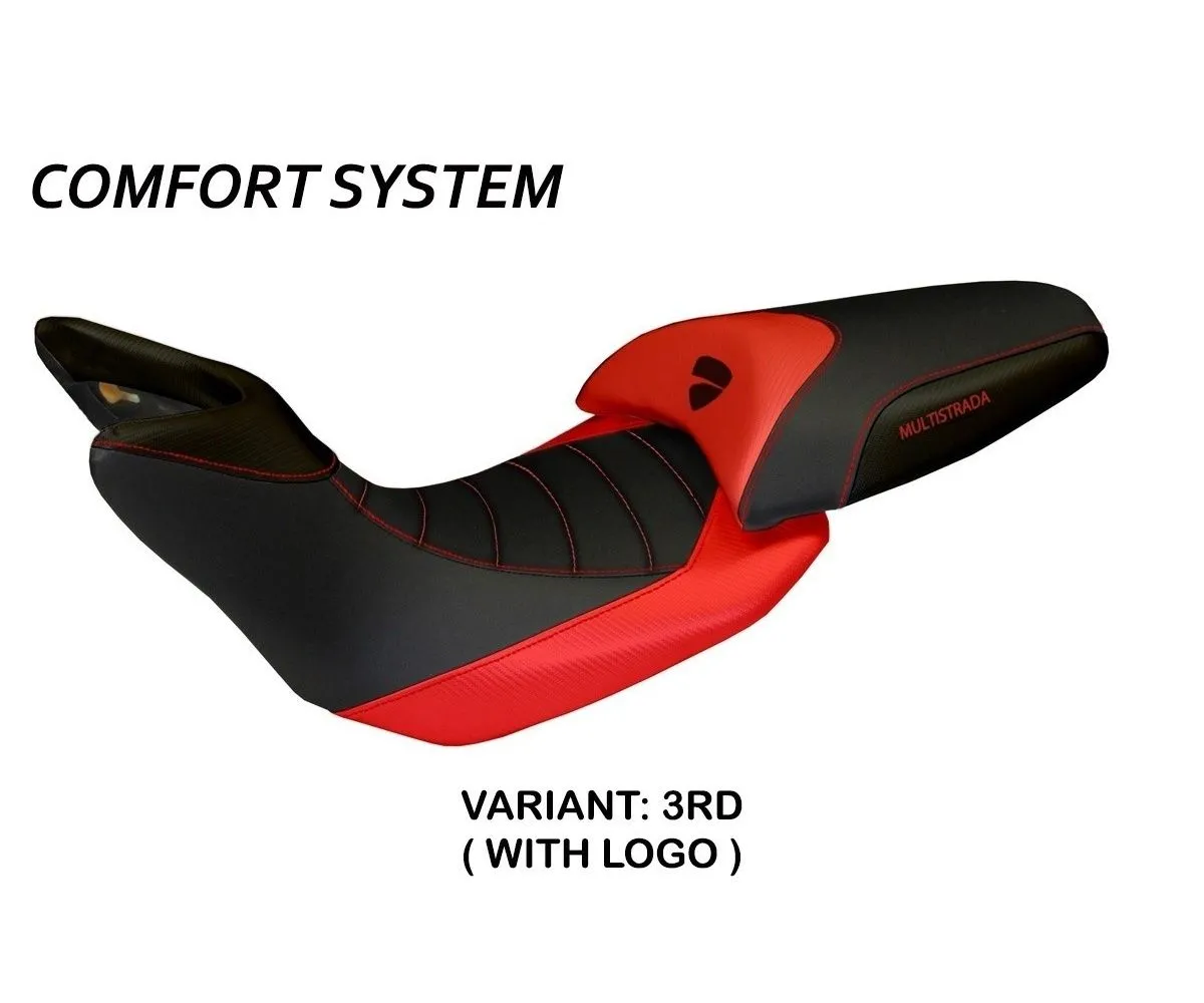 Rivestimento Sella Noto Comfort System Rosso (rd) T.i. Per Ducati Multistrada 1260 2015 > 2020-DMLN3C57-3RD-5-276632