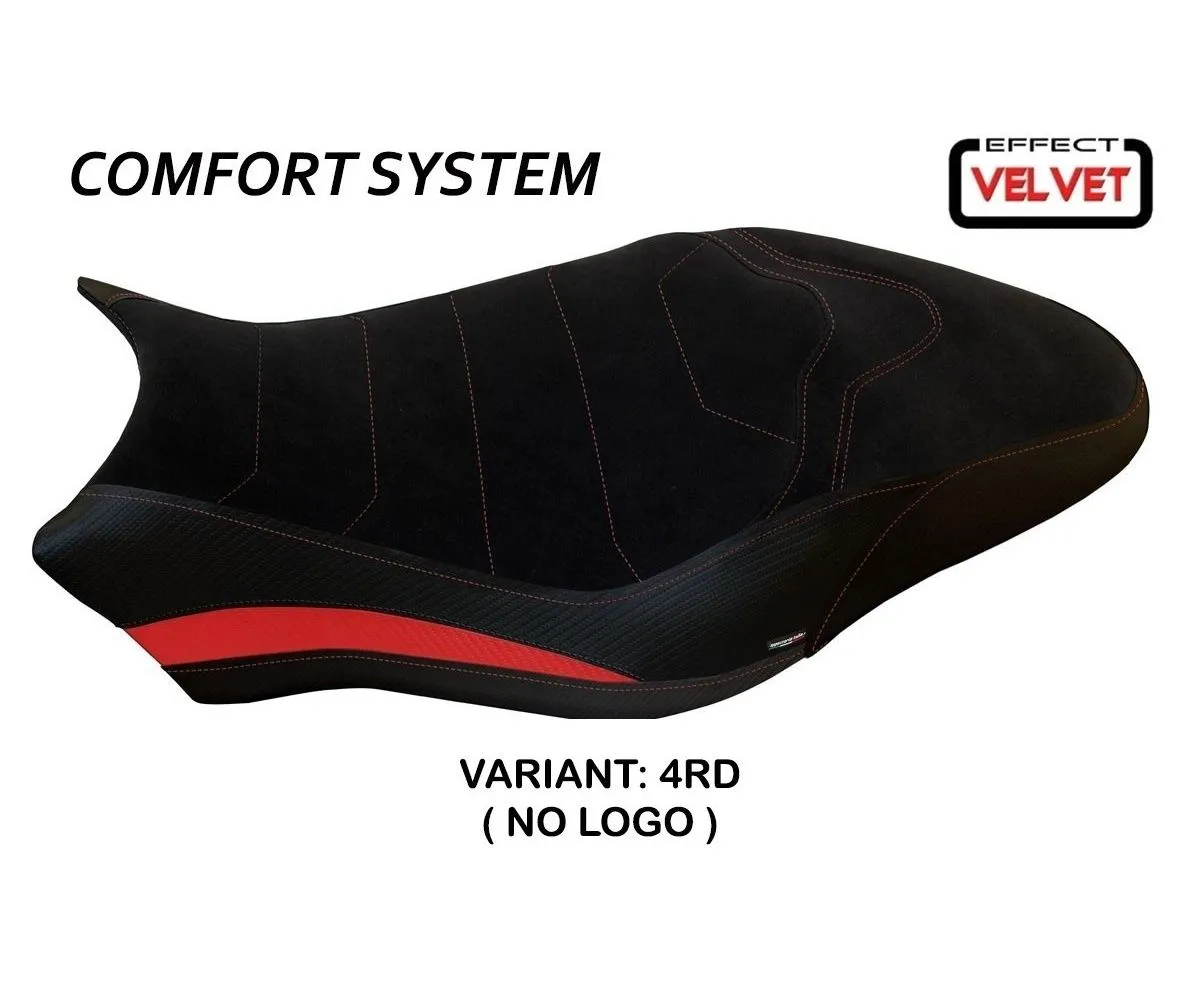 Rivestimento Sella Ovada 2 Velvet Comfort System Rosso (rd) T.i. Per Ducati Monster 821 2017 > 2020-DMN81O2-4RD-6-276401