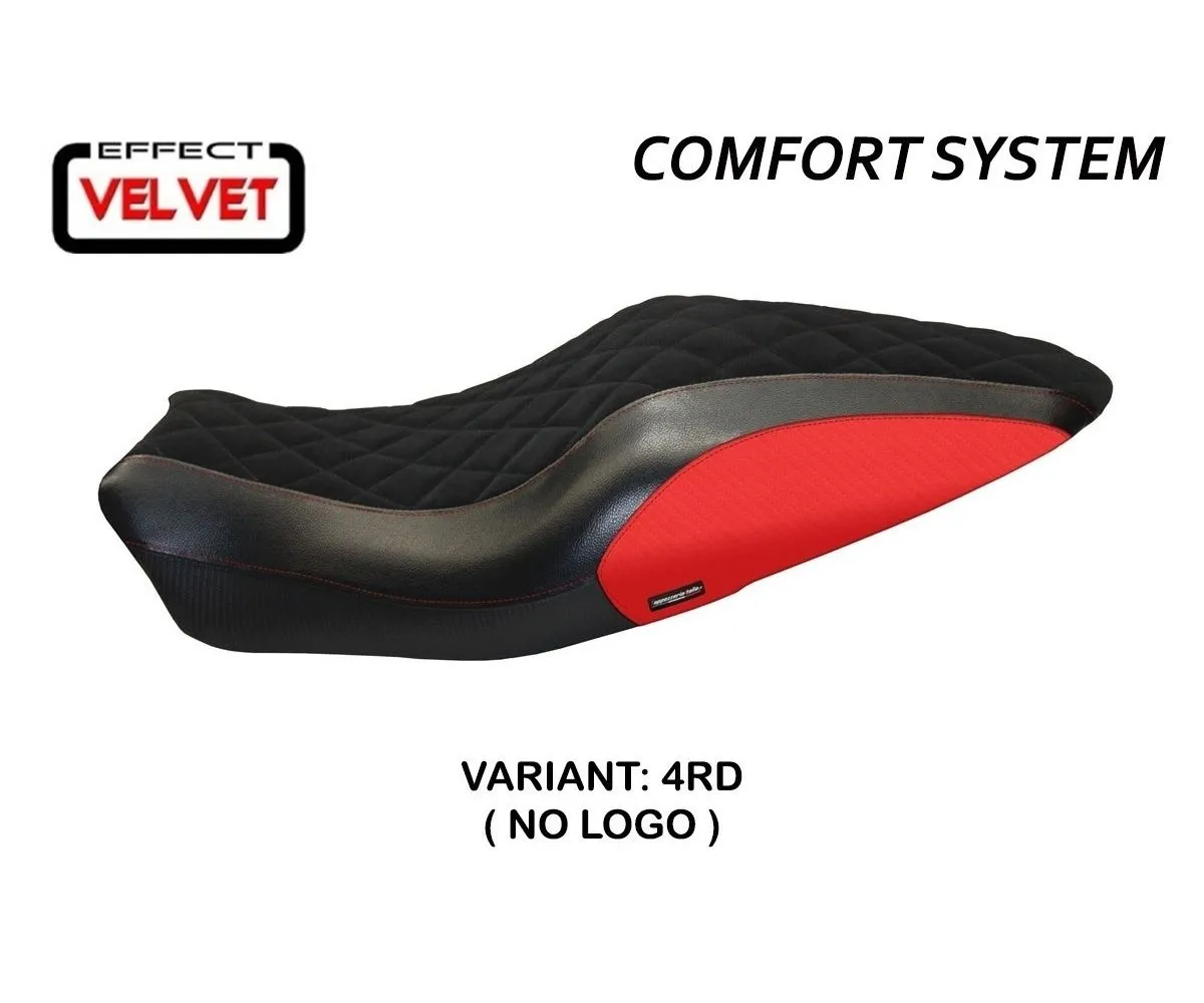 Rivestimento Sella Andorra Velvet Comfort System Rosso (rd) T.i. Per Ducati Monster 821 2014 > 2016-DMN821AVC-4RD-6-276370