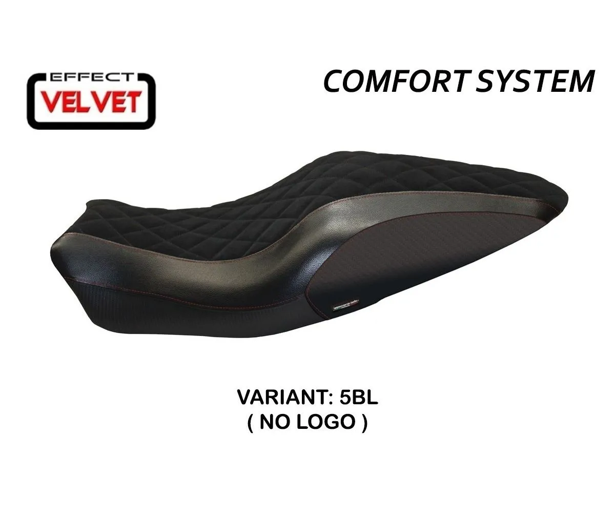 Rivestimento Sella Andorra Velvet Comfort System Nero (bl) T.i. Per Ducati Monster 1200 2014 > 2016-DMN821AVC-5BL-6-276448