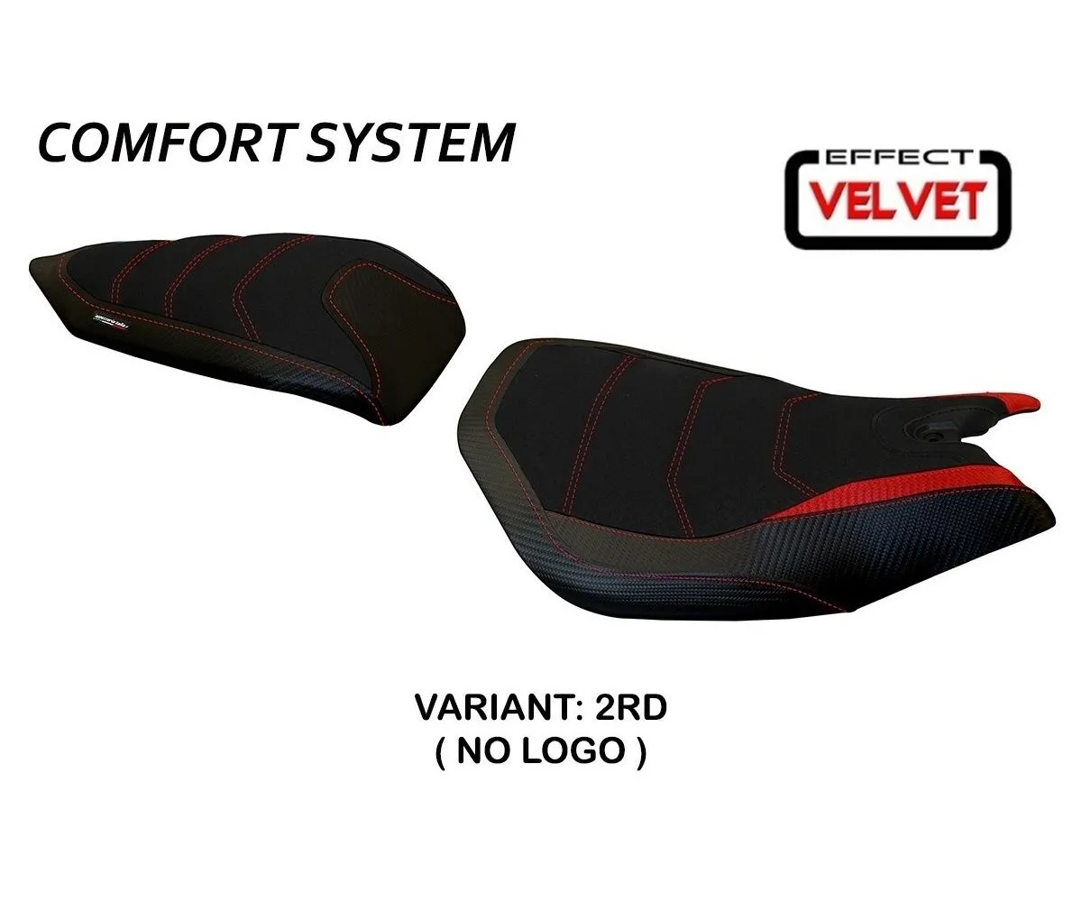 Rivestimento Sella Leiden Velvet Comfort System Rosso (rd) T.i. Per Ducati Panigale 1199 2011 > 2015-DP11L-2RD-12-276865