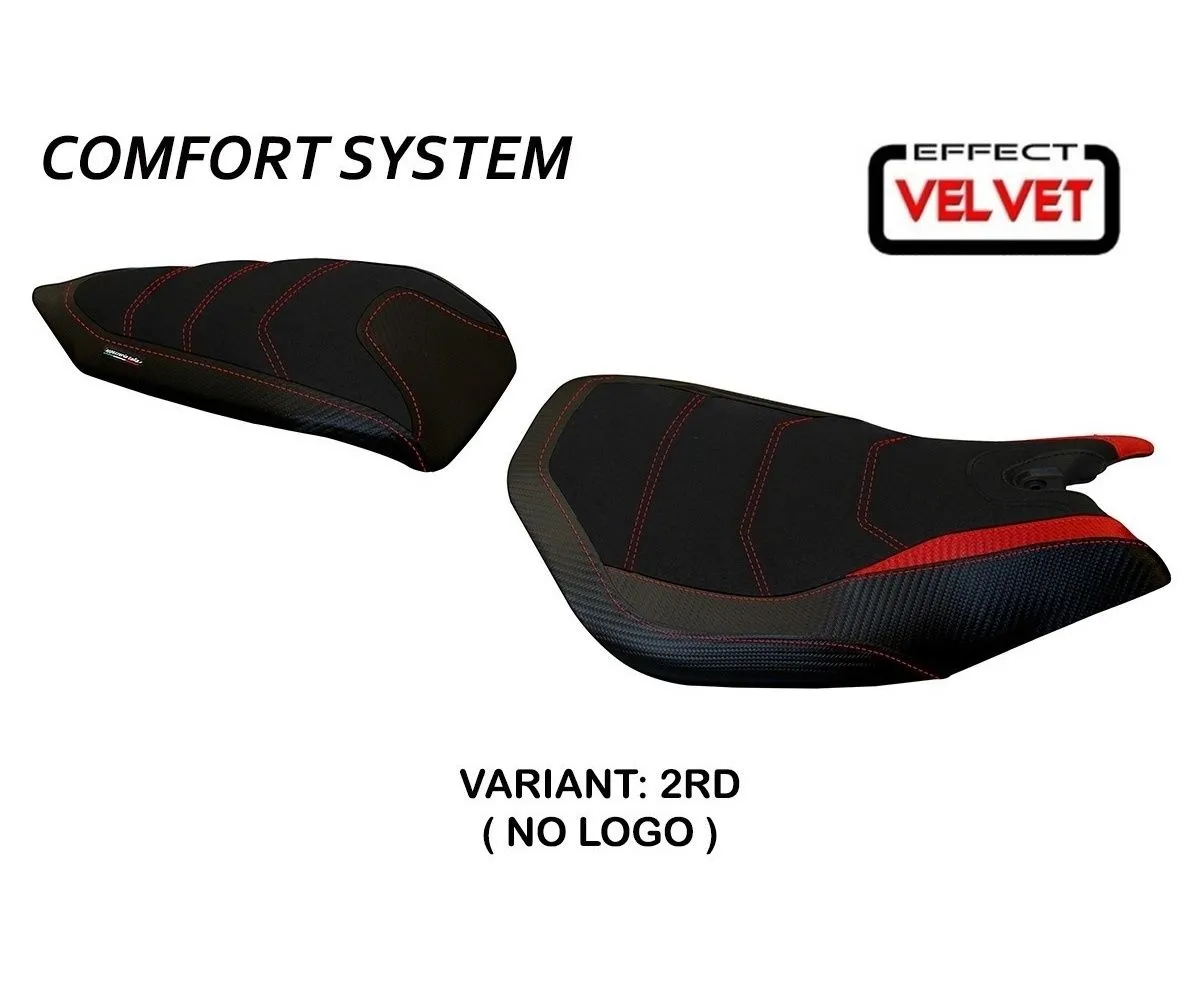 Rivestimento Sella Leiden Velvet Comfort System Rosso (rd) T.i. Per Ducati Panigale 899 2013 > 2015-DP89L-2RD-6-276913