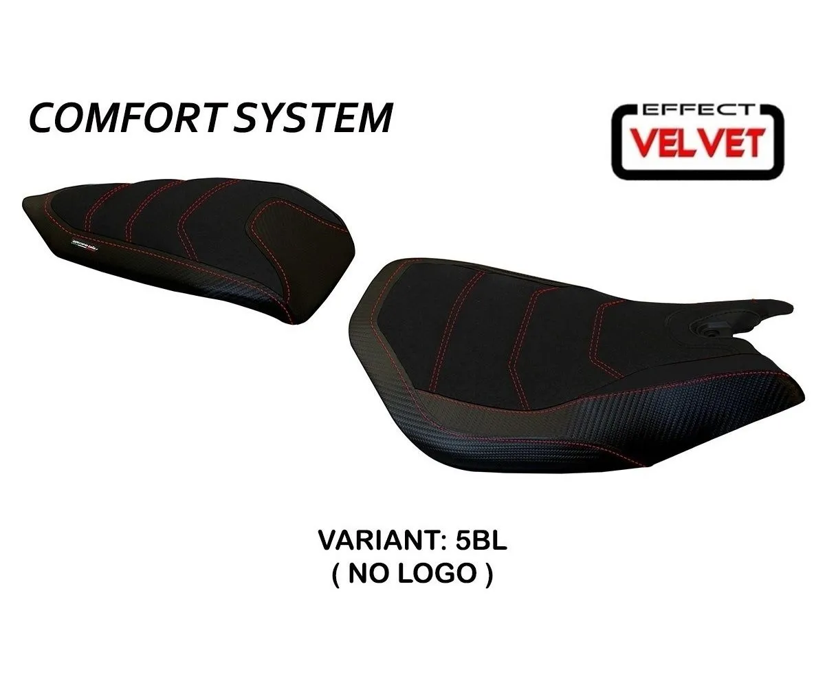 Rivestimento Sella Leiden Velvet Comfort System Nero (bl) T.i. Per Ducati Panigale 959 2016 > 2018-DP99L-5BL-6-276939