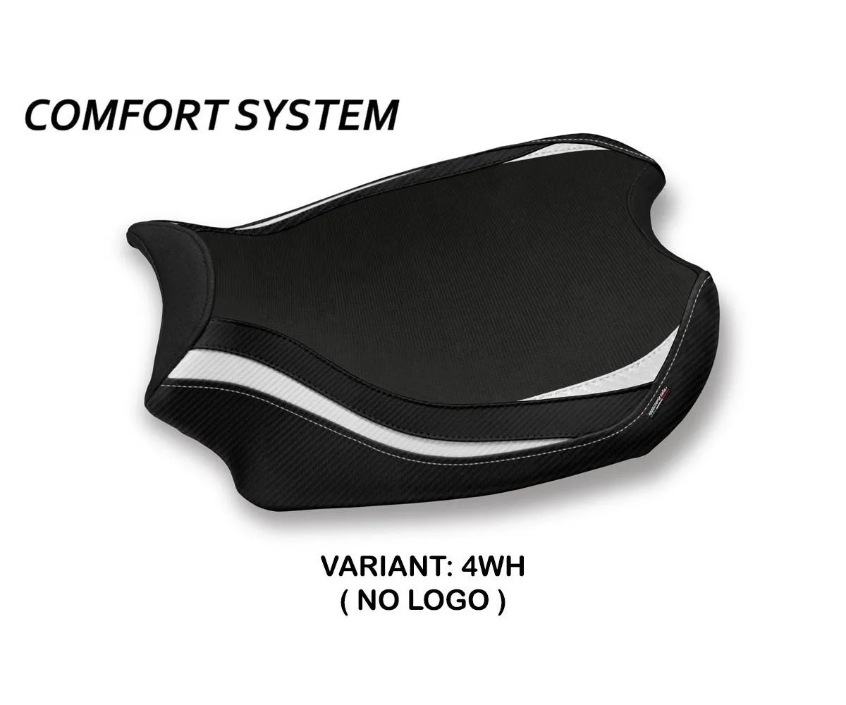 Rivestimento Sella Glinka Comfort System Bianco (wh) T.i. Per Ducati Panigale V4 2018 > 2024-DPV4G-4WH-2-277001