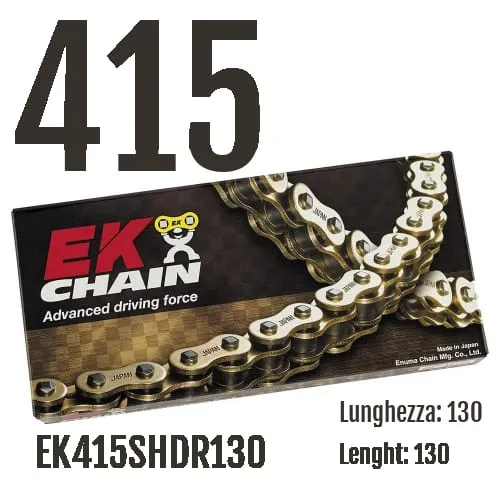 Ek415shdr130 Catena Ek Chains Passo 415 - 130 Maglie Per Honda Rs Racing 1993 > 2006 125-EK415SHDR130-129556
