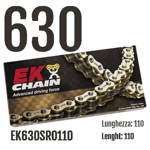Ek630sro110 Catena Ek Chains Passo 630 - 110 Maglie Per Suzuki Gsx Katana 1981 > 1985 1100-EK630SRO110-130857