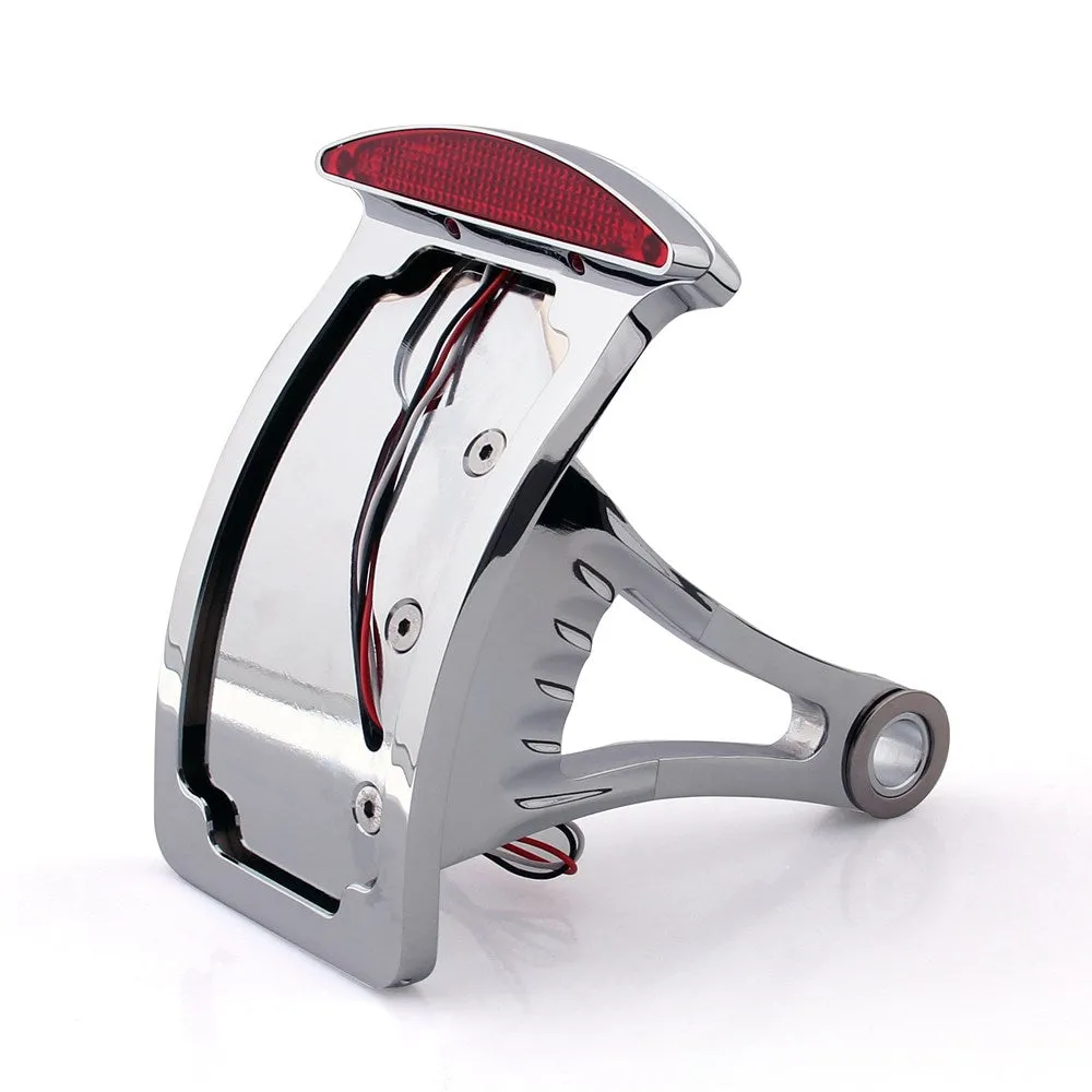 Poute arrière de la plaque d'immatriculation de la billette de montage latérale LED pour Harley Generic