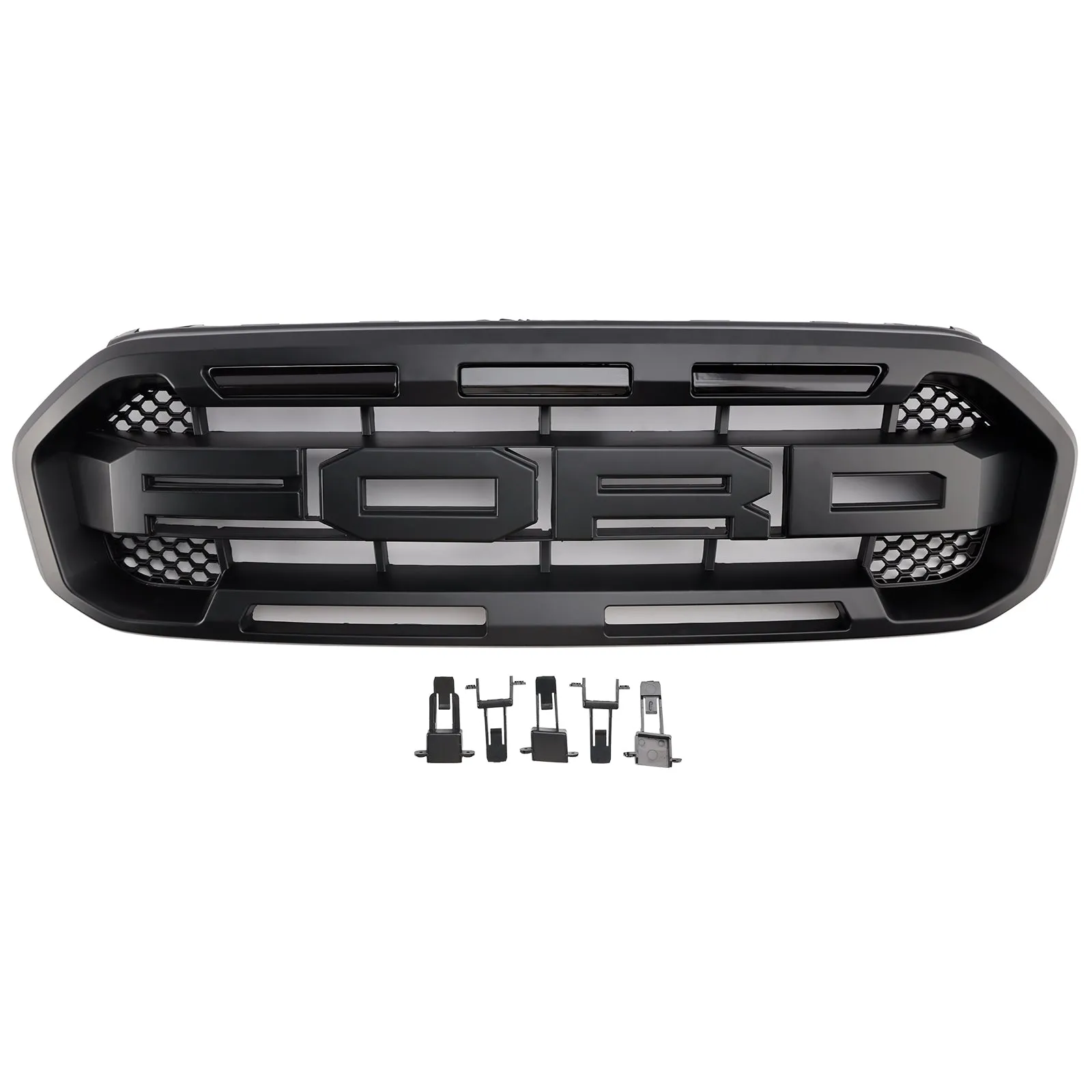 Grille de pare-chocs avant noire style Raptor pour Ford Ranger 2019-2023