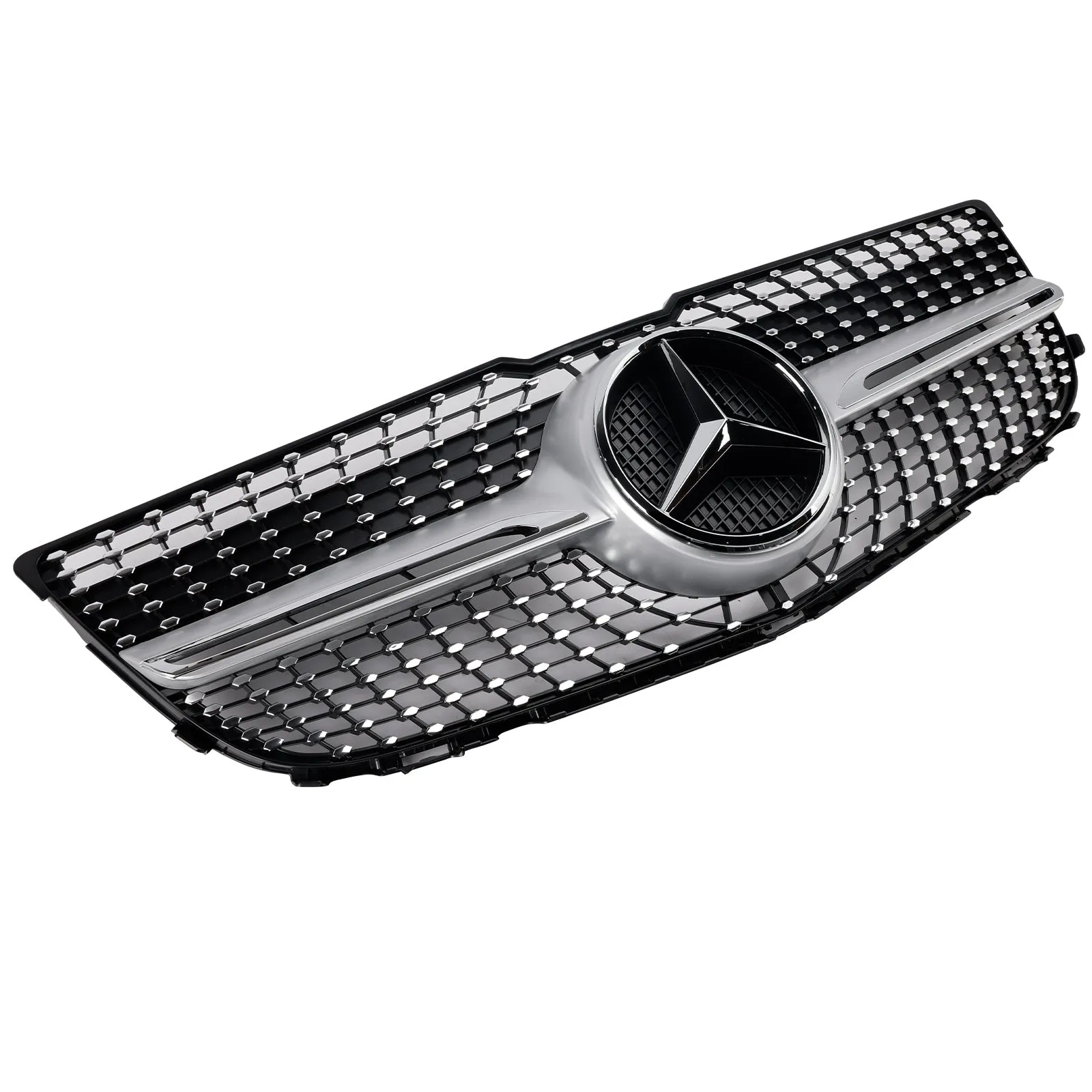 Grille de pare-chocs avant en diamant pour MERCEDES-BENZ GLK350 4MATIC SPORT UTILITY 4 PORTES 2013-2015