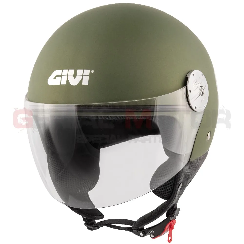 Casco Uomo D-jet 10.7 Mini Moto Givi Helmet Jet Verde Militare H107bv634-H107BV634-133599