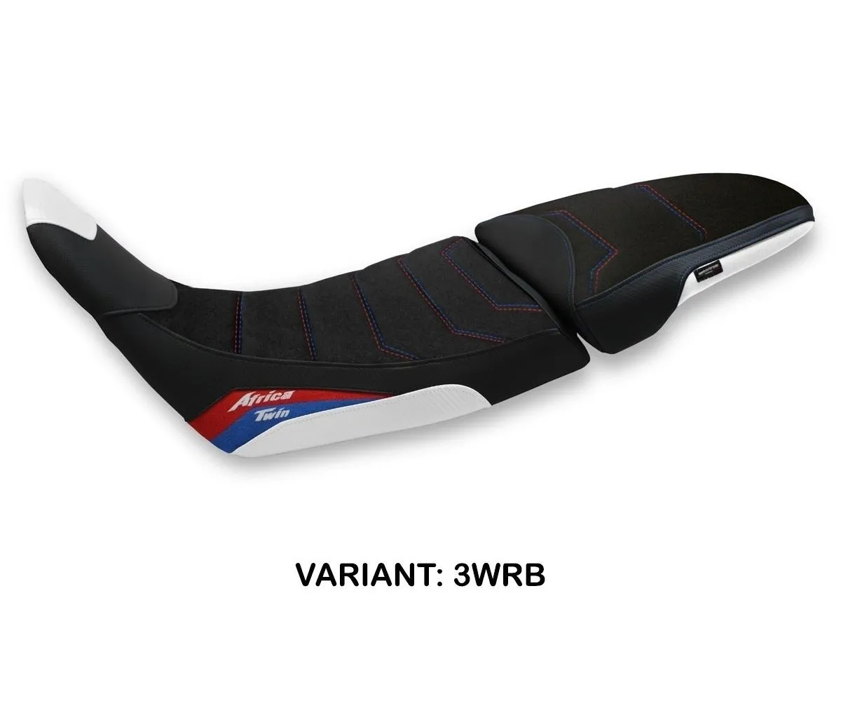 Rivestimento Sella Elafina Ultragrip Bianco - Rosso - Blu (wrb) T.i. Per Honda Africa Twin 1100 Adventure Sport 2020 > 2022-HA11AE-3WRB-4-277210