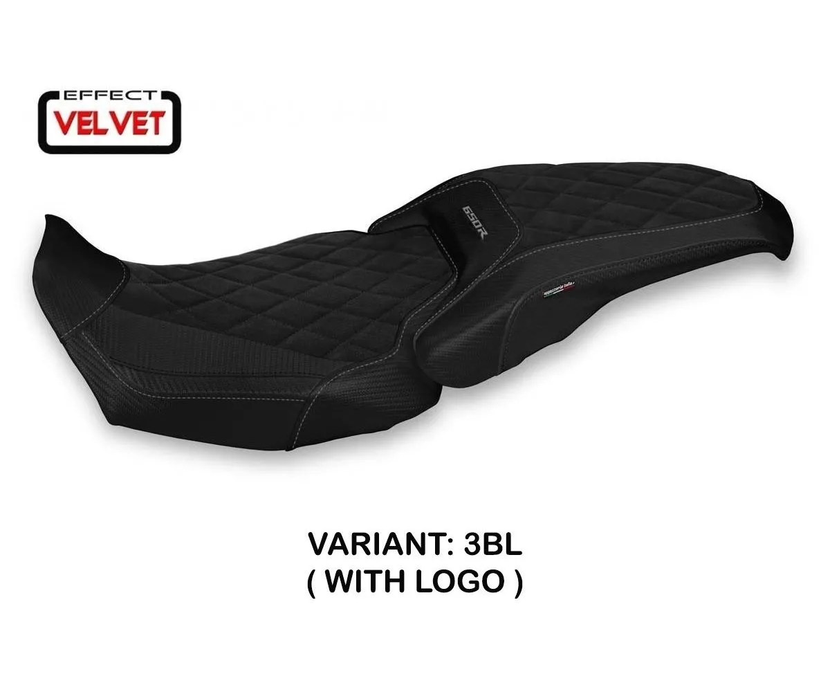 Rivestimento Sella Vostok Velvet Nero (bl) T.i. Per Honda Cb 650 R 2019 > 2021-HCB65RVV-3BL-1-277422