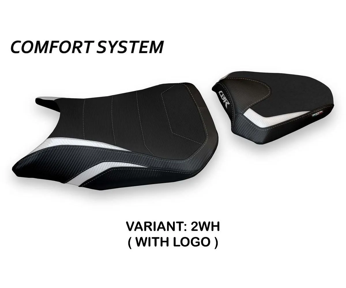 Rivestimento Sella Diamante 1 Comfort System Bianco (wh) T.i. Per Honda Cbr 500 R 2017 > 2022-HCBR5R7D1-2WH-3-277610