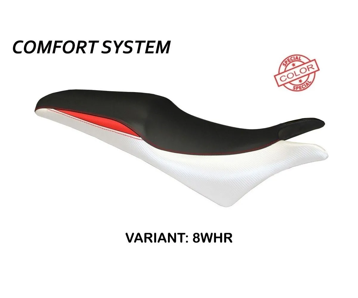 Rivestimento Sella Ancona Comfort System Bianco - Rosso (whr) T.i. Per Honda Cbr 600 F 2011 > 2013-HCBR613AC-8WHR-2-277648