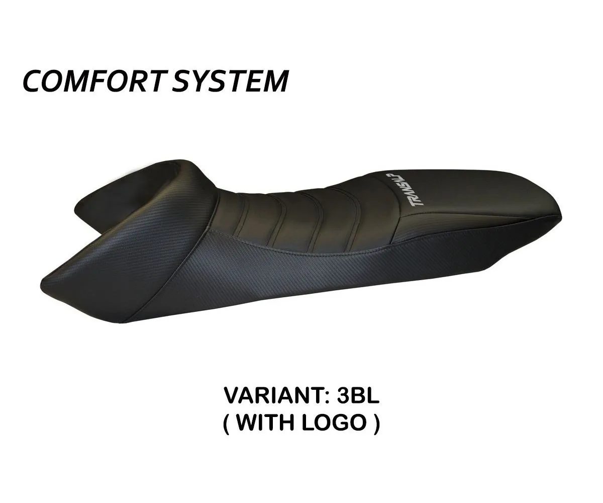 Rivestimento Sella Insert Color Comfort System Nero (bl) T.i. Per Honda Transalp 650 2000 > 2006-HTR65IC-3BL-1-277940