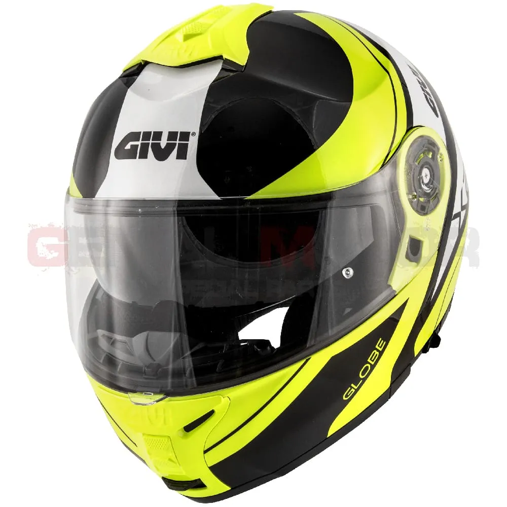 Casco Uomo X21 Challenger Moto Givi Helmet Apribile Nero Lucido - Giallo Hx21fgbby-HX21FGBBY-133602