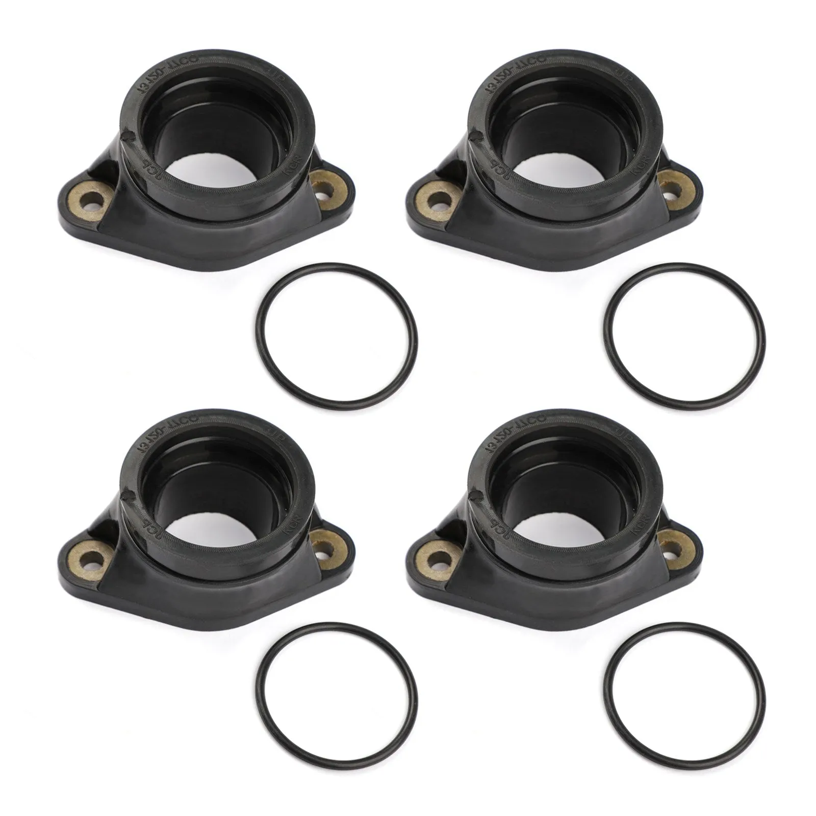 1989-1990 Suzuki GSXR750 GR77A Bottes de collecteur d'admission en glucides 13101-17C01 4PCS