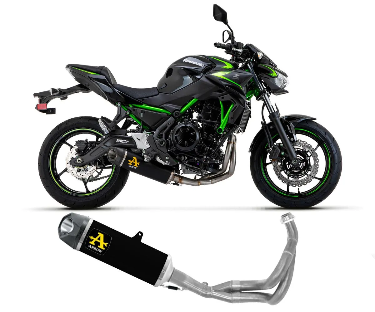 Scarico Completo Arrow Indy Race Alluminio Nero Kawasaki Z 650 2021 > 2023-71937AKNW-287517