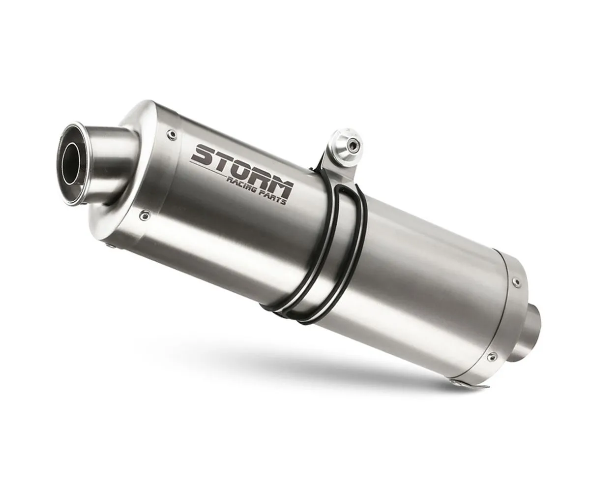 Scarico Catalizzato Storm By Mivv Gp Acciaio Inox Per Kawasaki Z 750 R 2011 > 2014-74.K.028.KXS-133763