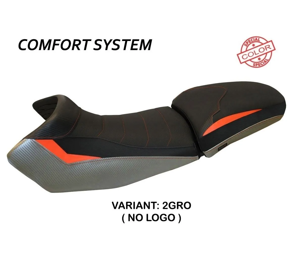 Rivestimento Sella Eden Special Color Comfort System Grigio - Arancio (gro) T.i. Per Ktm 1290 Super Adventure S/t 2015 > 2020-KT129AESC-2GRO-2-278971