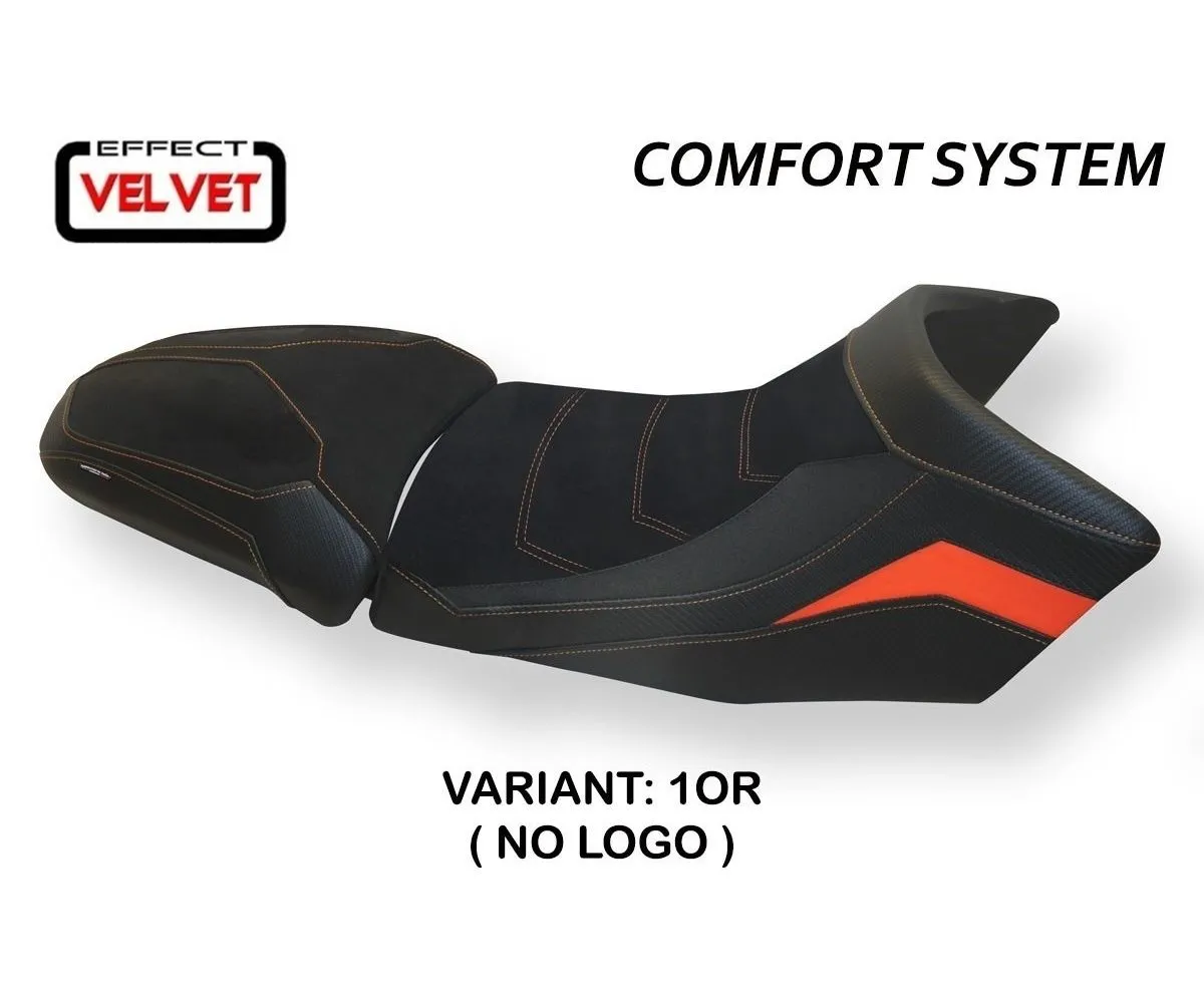 Rivestimento Sella Gaeta Velvet Comfort System Arancio (or) T.i. Per Ktm 1290 Super Adventure S/t 2015 > 2020-KT129AGVC-1OR-2-278989
