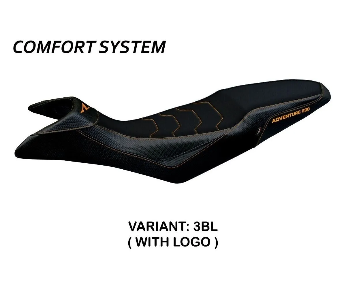 Rivestimento Sella Mazyr Comfort System Nero (bl) T.i. Per Ktm 890 Adventure R 2021 > 2022-KT89ARMC-3BL-1-279208