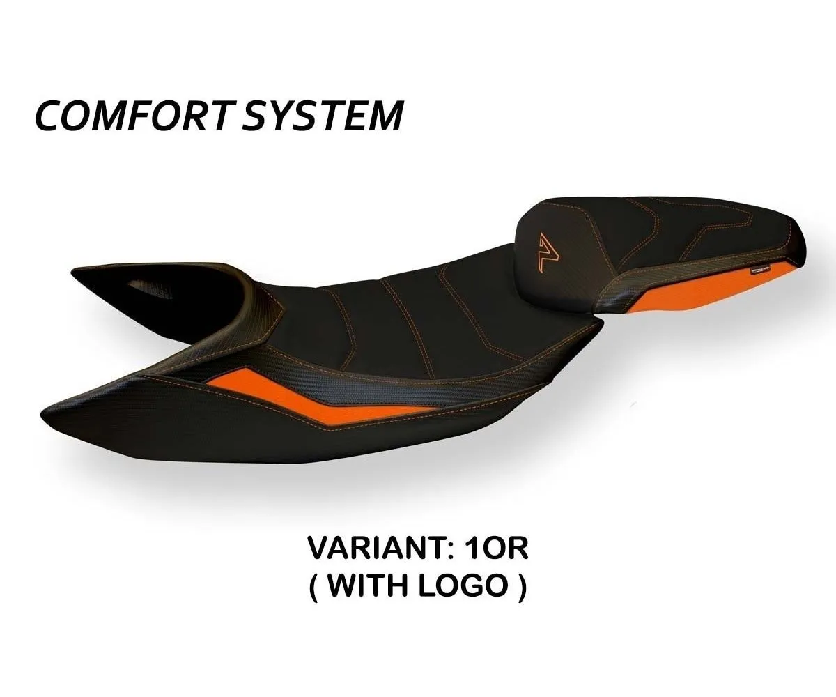 Rivestimento Sella Janna 3 Comfort System Arancio (or) T.i. Per Ktm 1290 Super Duke R 2014 > 2019-KTDKRJ3C-1OR-3-279042