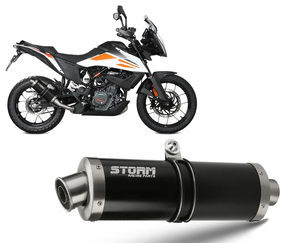 Scarico Storm By Mivv Oval Black Acciaio Inox Per Ktm 390 Adventure 2020 > 2024-74.KT.024.LX1B-281621