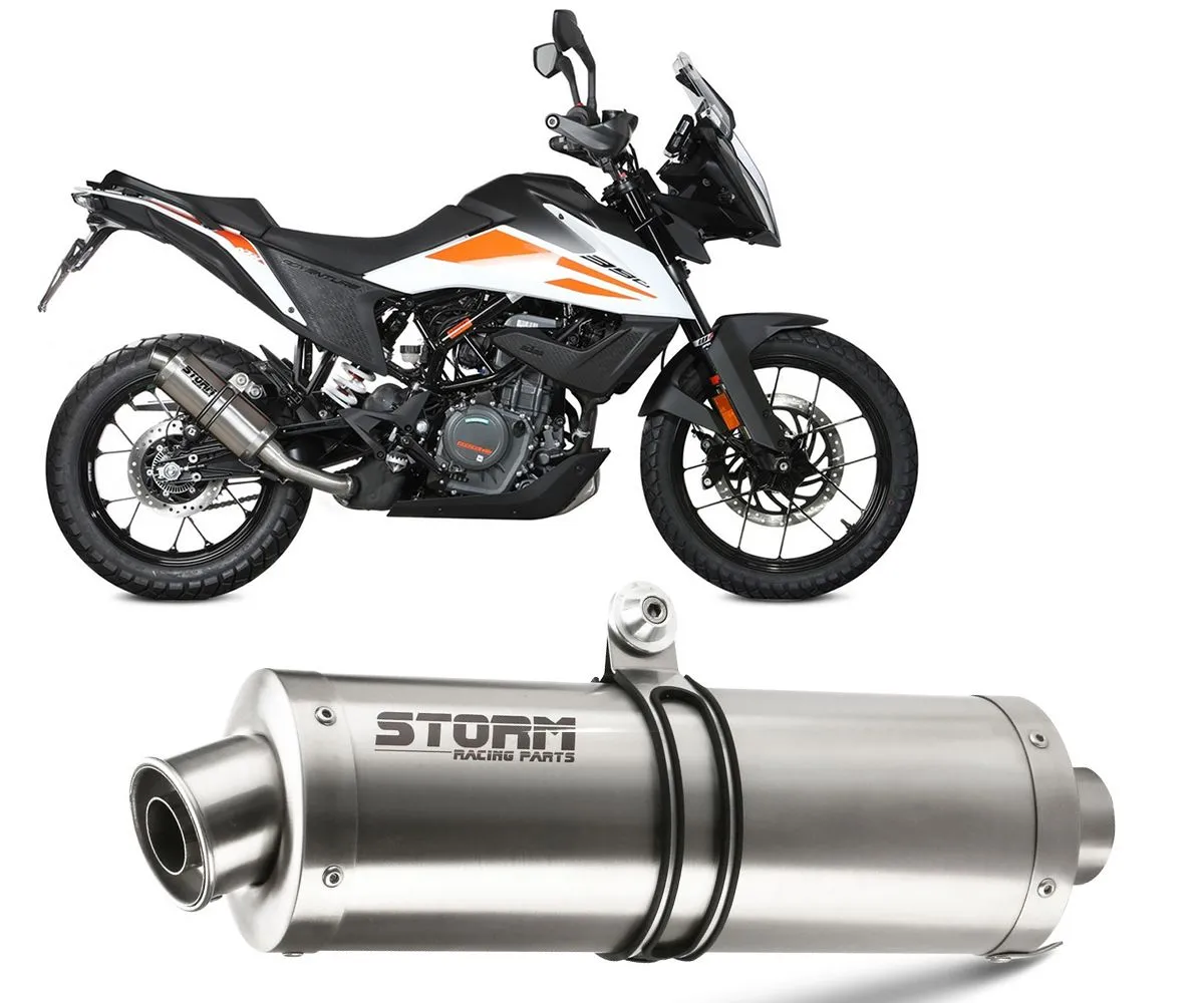 Scarico Storm By Mivv Oval Acciaio Inox Per Ktm 390 Adventure 2020 > 2024-74.KT.024.LX1-281620