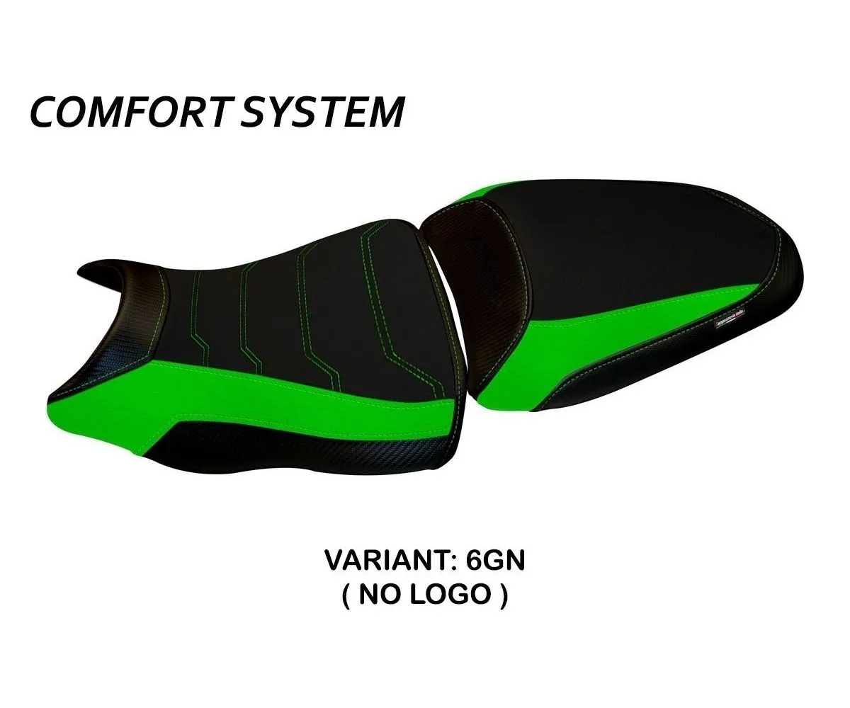 Rivestimento Sella Dayton 1 Comfort System Verde (gn) T.i. Per Kawasaki Er-6n / F 2012 > 2016-KWE6D1-6GN-4-278138