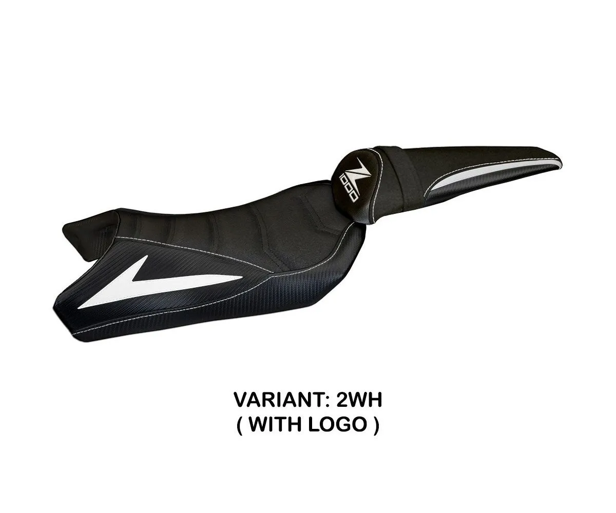 Rivestimento Sella Berna Total Black Ultragrip Bianco (wh) T.i. Per Kawasaki Z 1000 2010 > 2013-KWZ1BTBU-2WH-1-278597