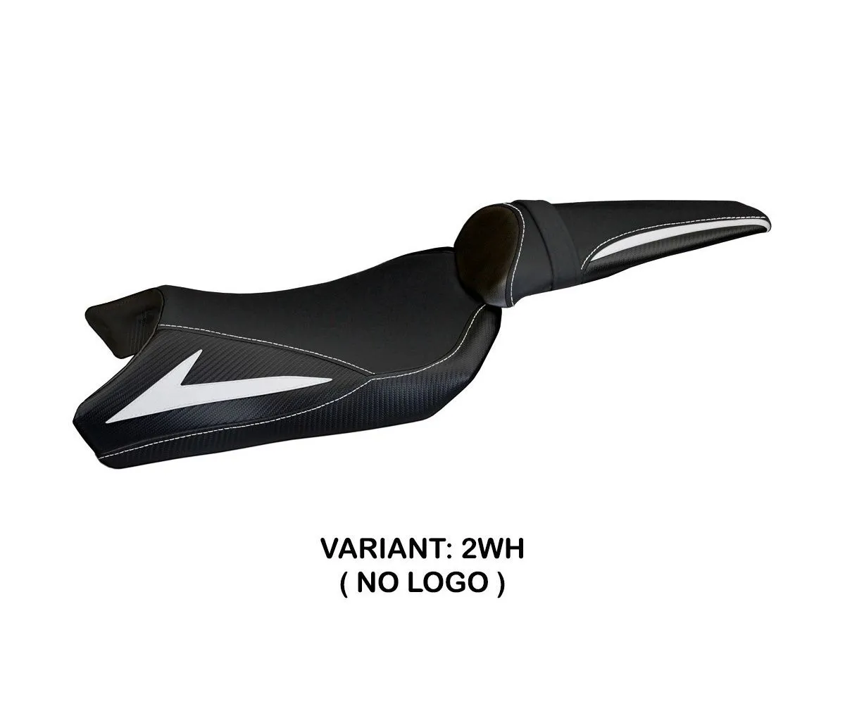Rivestimento Sella Berna Total Black Bianco (wh) T.i. Per Kawasaki Z 1000 2010 > 2013-KWZ1BTB-2WH-2-278590