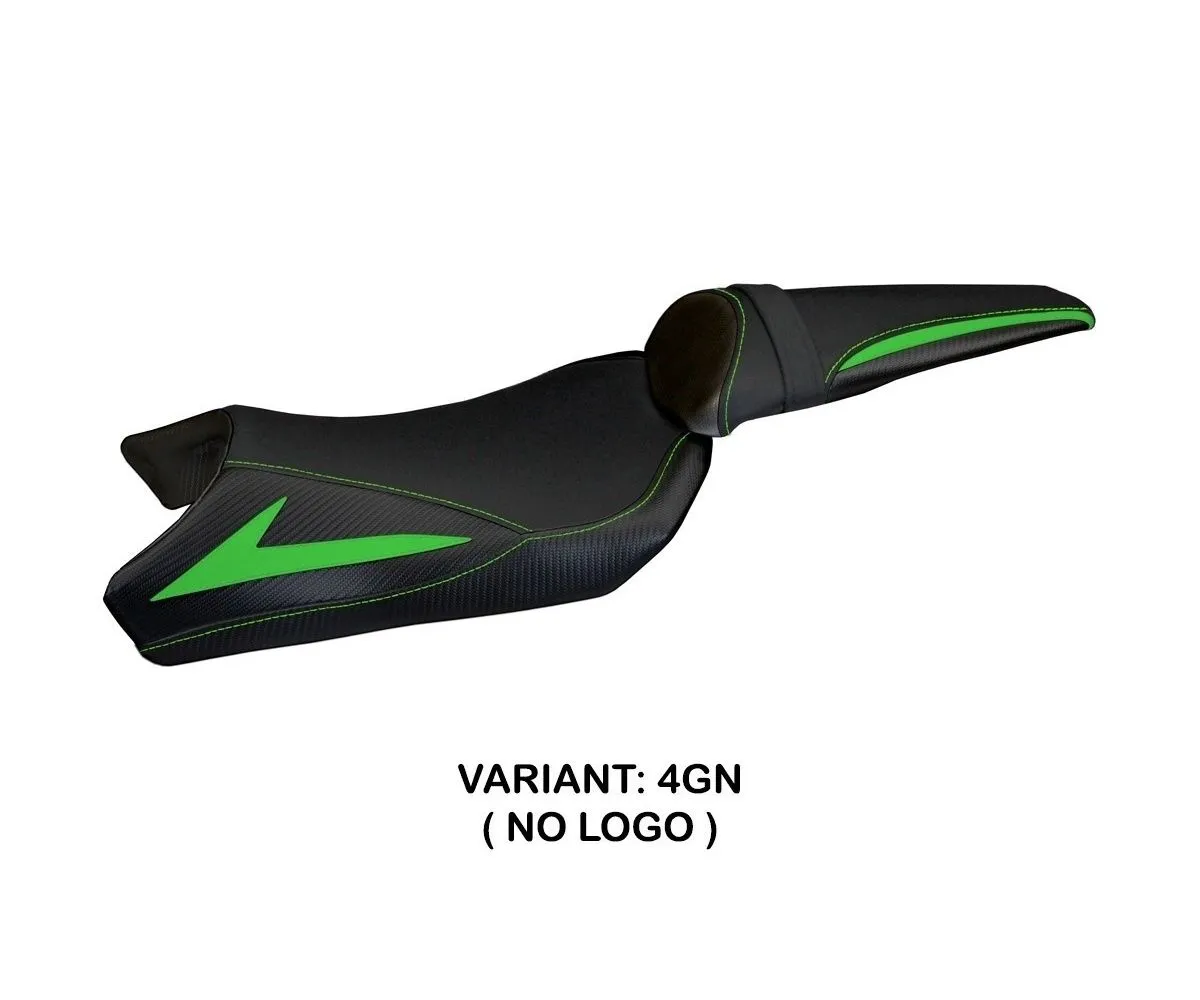 Rivestimento Sella Berna Total Black Verde (gn) T.i. Per Kawasaki Z 1000 2010 > 2013-KWZ1BTB-4GN-2-278592