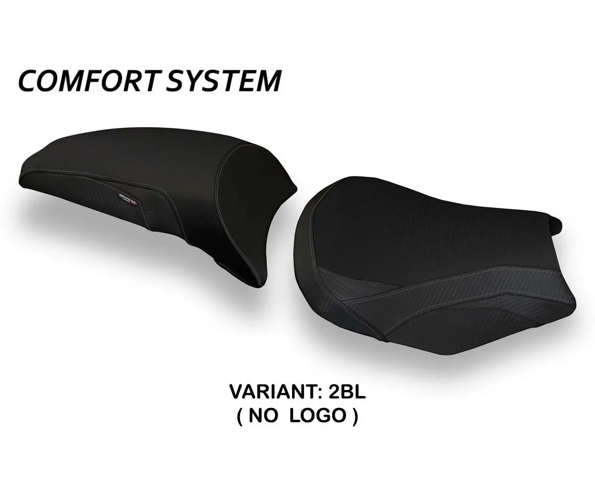 Rivestimento Sella Vergato 1 Comfort System Nero (bl) T.i. Per Kawasaki Z 650 2017 > 2024-KWZ65V1-2BL-2-278650