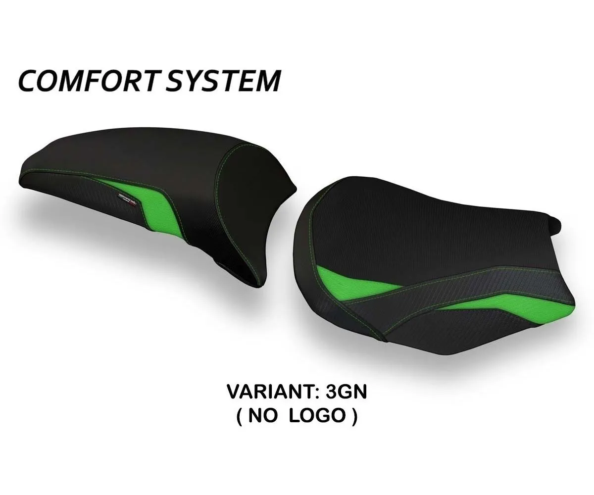 Rivestimento Sella Vergato 1 Comfort System Verde (gn) T.i. Per Kawasaki Z 650 2017 > 2024-KWZ65V1-3GN-2-278652