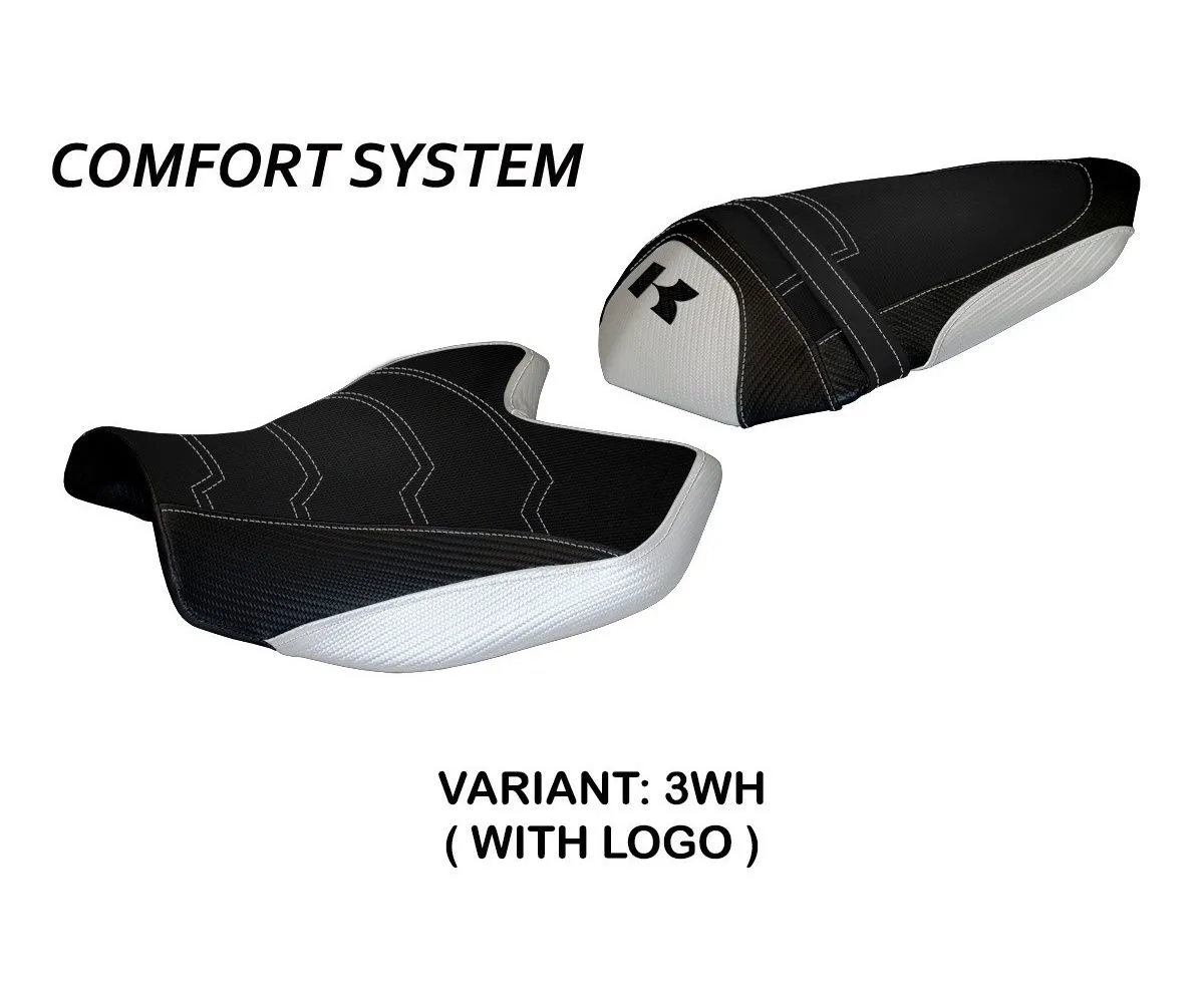 Rivestimento Sella Amatrice 2 Comfort System Bianco (wh) T.i. Per Kawasaki Z 750 2007 > 2012-KWZ747A2C-3WH-1-278689