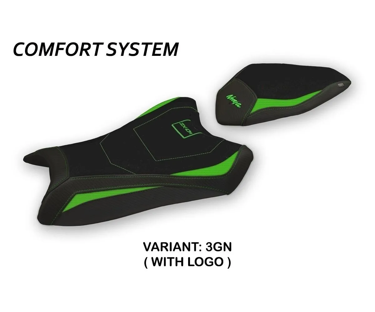 Rivestimento Sella Hervas Comfort System Verde (gn) T.i. Per Kawasaki Ninja Zx 10 R 2016 > 2020-KWZX1R6H-3GN-1-278277